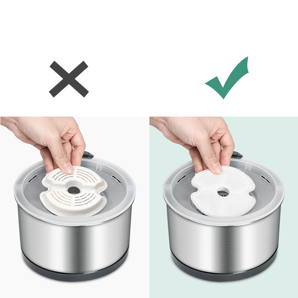 Yes4pets 8 X Pet Dog Cat Fountain Filter Replacement Activated Carbon Ion Exchange Resin Triple Filtration System Automatic Water Dispenser Compatible
