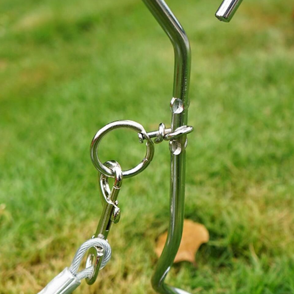 Yes4pets 2 X Pet Dog Puppy Chrome Plated Corkscrew Spiral Tie Out Stake Other Training & Obedience