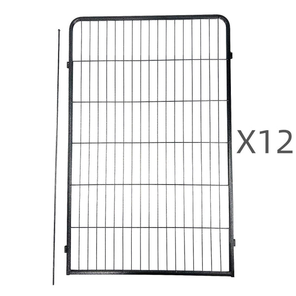 Yes4pets 12 Panel 120 Cm Heavy Duty Pet Dog Cat Rabbit Exercise Extension Playpen Puppy Fence Fences & Pens