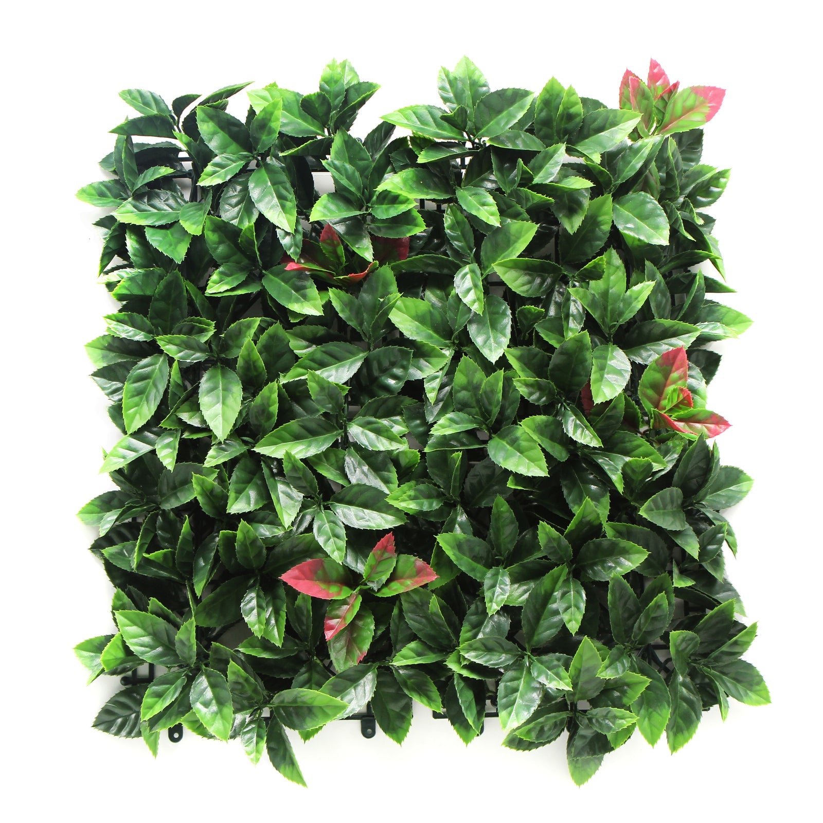 4 X Garden Vertical Wall Hanging Artificial Plants Interlocking Tile Hedge Green Uv 50X50cm Artificial Plant Panels