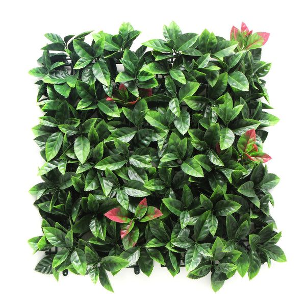 4 X Garden Vertical Wall Hanging Artificial Plants Interlocking Tile Hedge Green Uv 50X50cm Artificial Plant Panels