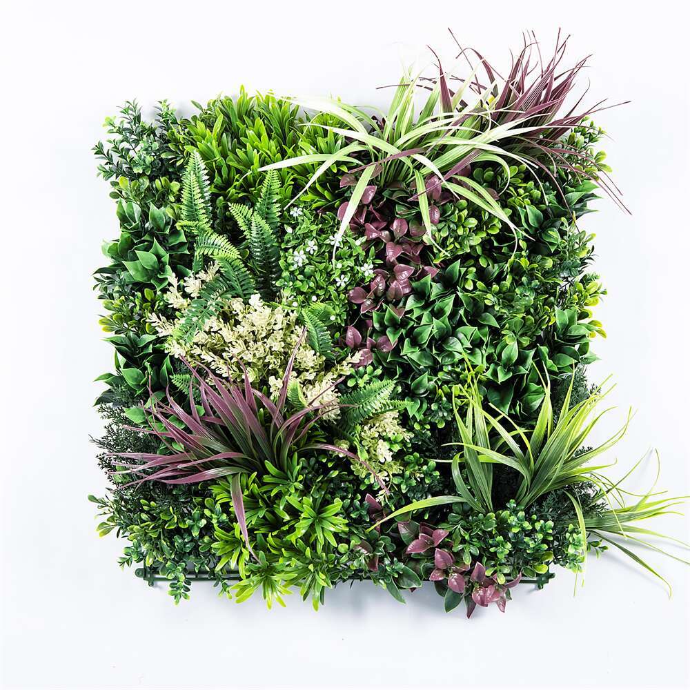 Yes4homes Artificial Plant Wall Grass Panels Vertical Garden Foliage Tile Fence 50X50 Cm Artificial Plant Panels