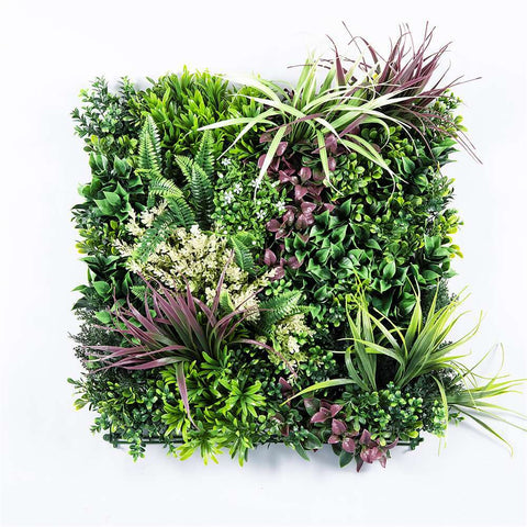 Yes4homes Artificial Plant Wall Grass Panels Vertical Garden Foliage Tile Fence 50X50 Cm Artificial Plant Panels