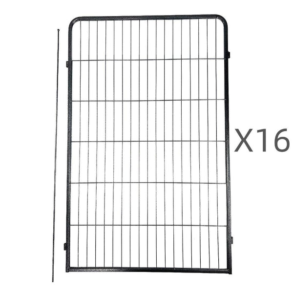 Yes4pets 16 Panel 120 Cm Heavy Duty Pet Dog Cat Rabbit Exercise Extension Playpen Puppy Fence Fences & Pens