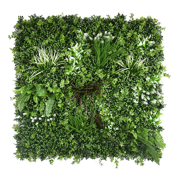 5 Sqm Artificial Plant Wall Grass Panels Vertical Garden Foliage Tile Fence 1X1m Artificial Plant Panels
