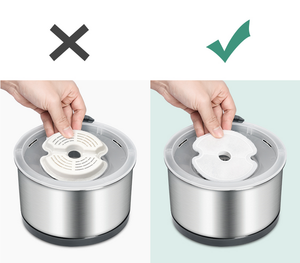 Yes4pets 24X Pet Dog Cat Fountain Filter Replacement Activated Carbon Ion Exchange Resin Triple Filtration System Automatic Water Dispenser Compatible