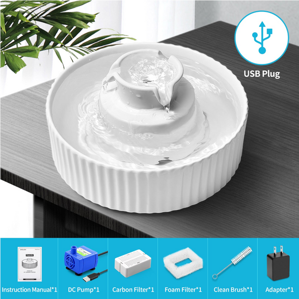 Yes4pets 48 X Pet Dog Cat Fountain Filter Replacement Activated Carbon Exchange Filtration System Automatic Water Dispenser Compatible Dishes Feeders