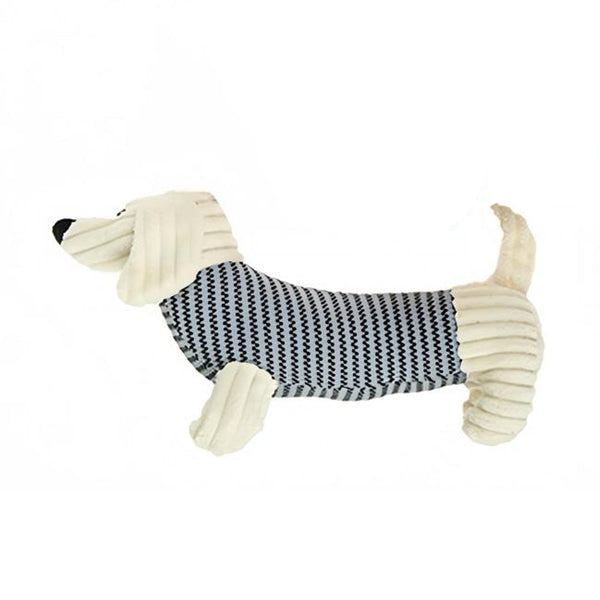 2 X Pet Puppy Dog Toy Play Animal Plush Soft Squeaky Sausage 35Cm Dog Toys