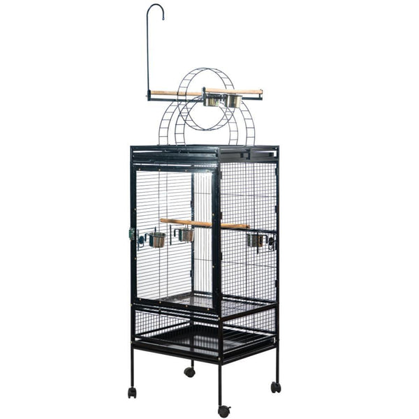 Yes4pets 174 Cm Large Bird Budgie Cage Parrot Aviary With Metal Tray And Wheel Bird Cages