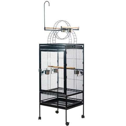 Yes4pets 174 Cm Large Bird Budgie Cage Parrot Aviary With Metal Tray And Wheel Bird Cages