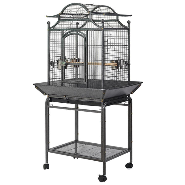 Yes4pets Large Bird Budgie Cage Parrot Aviary Carrier With Stand & Wheel Bird Cages