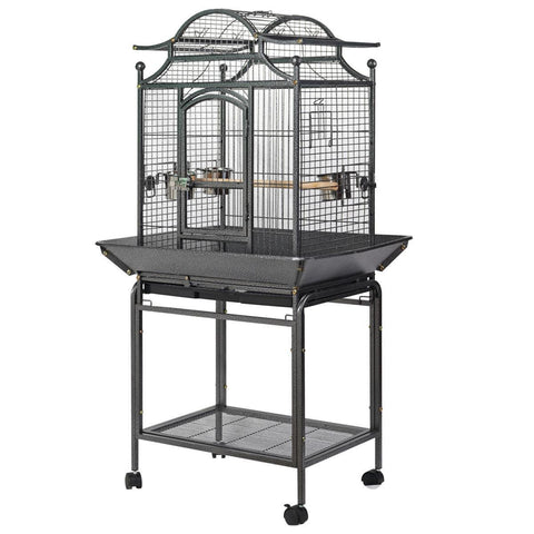 Yes4pets Large Bird Budgie Cage Parrot Aviary Carrier With Stand & Wheel Bird Cages