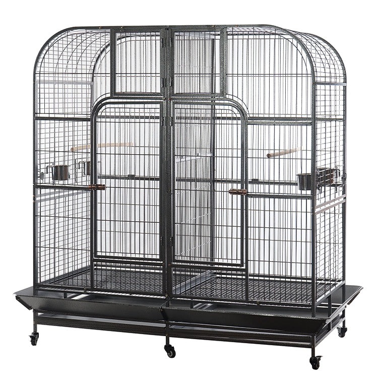 Yes4pets Xxxl 185 Cm Bird Cage Pet Parrot Aviary Perch Castor Wheel Removable Divider Bird Cages