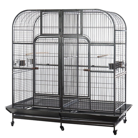 Yes4pets Xxxl 185 Cm Bird Cage Pet Parrot Aviary Perch Castor Wheel Removable Divider Bird Cages