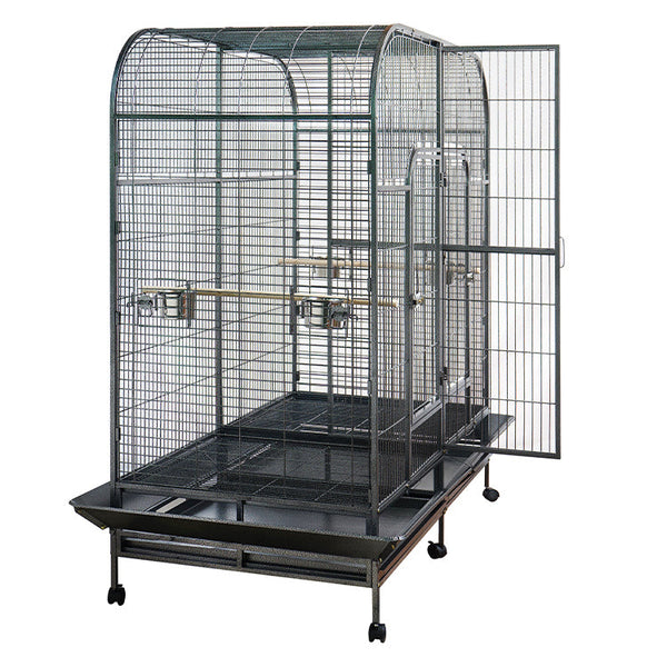 Yes4pets Xxxl 185 Cm Bird Cage Pet Parrot Aviary Perch Castor Wheel Removable Divider Bird Cages
