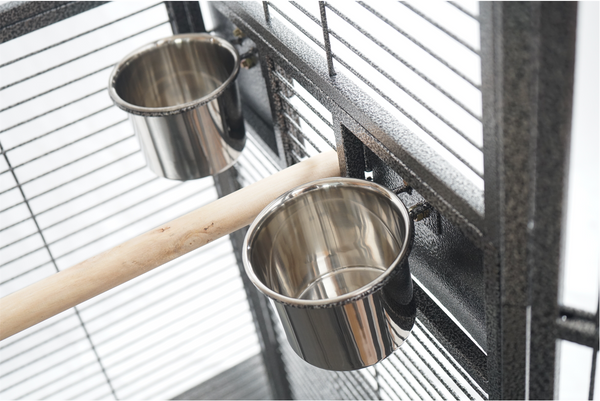 Yes4pets 161 Cm Xl Corner Bird Cage Pet Parrot Aviary Perch Castor Wheel Bird Cages