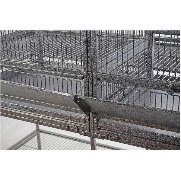 Yes4pets Xl 184 Cm Bird Cage Pet Parrot Aviary Perch Castor Wheel Removable Divider Bird Cages