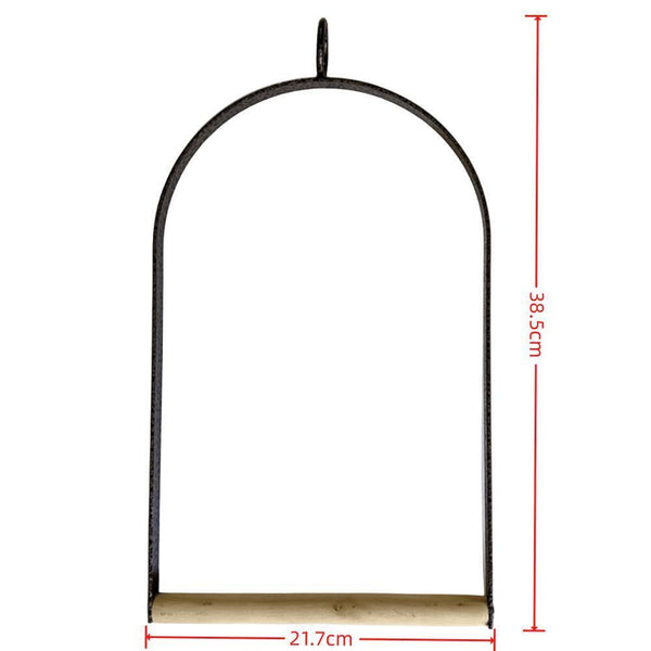 Yes4pets Bird Cage Jumbo Swing Metal Arch Frame Wood Perch Canary Pet Parrot Hanging Toy Bird Cages