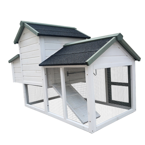 Yes4pets Medium Chicken Coop Rabbit Hutch Guinea Pig Cage Ferret House Small Animal Cages & Hutches