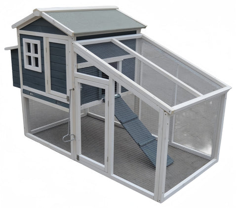 Yes4pets Large Chicken Coop Rabbit Guinea Pig Hutch Ferret House Chook Hen Run Poultry Cages