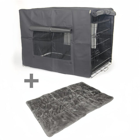 Yes4pets 30' Portable Foldable Dog Cat Rabbit Collapsible Crate Pet Cage With Cover Mat Small Animal Supplies