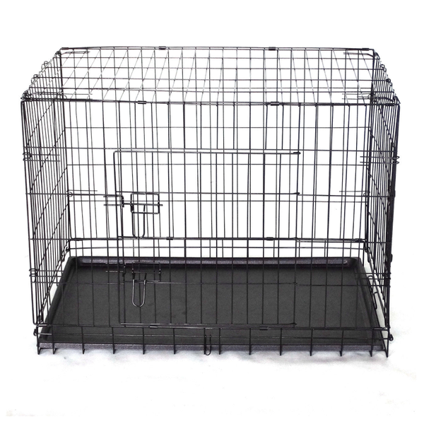 Yes4pets 30' Collapsible Metal Dog Rabbit Crate Cage Cat Carrier With Divider Small Animal Supplies