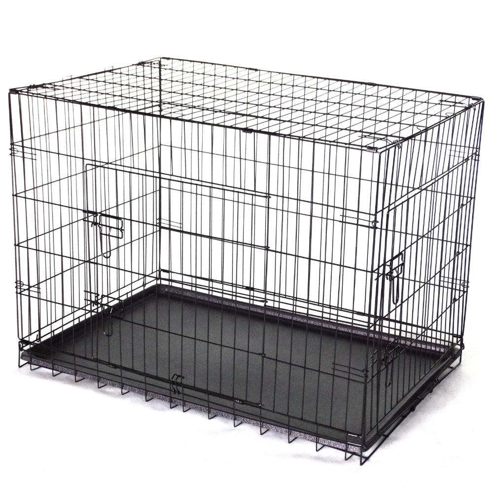 Yes4pets 42' Collapsible Metal Dog Puppy Crate Cat Rabbit Cage With Divider Small Animal Supplies