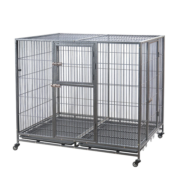 Yes4pets Xxl Pet Dog Cat Cage Metal Crate Kennel Portable Puppy Rabbit House Dog Cages