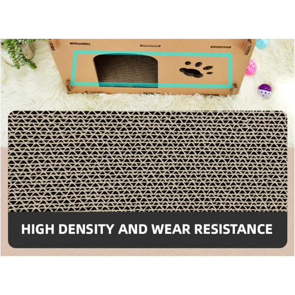 Yes4pets Cat Cardboard House Tower Condo Scratcher Pet Post Furniture Double Storey Cat Houses