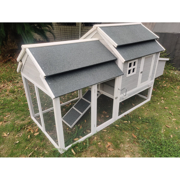 Yes4pets 230Cm Xl Chicken Coop Rabbit Hutch Guinea Pig Cage Ferret House Small Animal Cages & Hutches