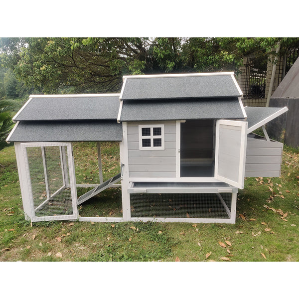 Yes4pets 230Cm Xl Chicken Coop Rabbit Hutch Guinea Pig Cage Ferret House Small Animal Cages & Hutches