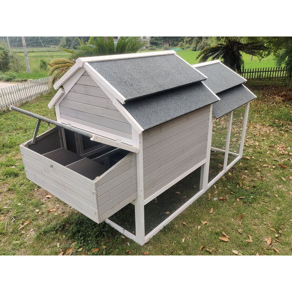Yes4pets 230Cm Xl Chicken Coop Rabbit Hutch Guinea Pig Cage Ferret House Small Animal Cages & Hutches
