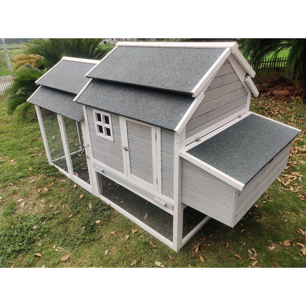 Yes4pets 230Cm Xl Chicken Coop Rabbit Hutch Guinea Pig Cage Ferret House Small Animal Cages & Hutches