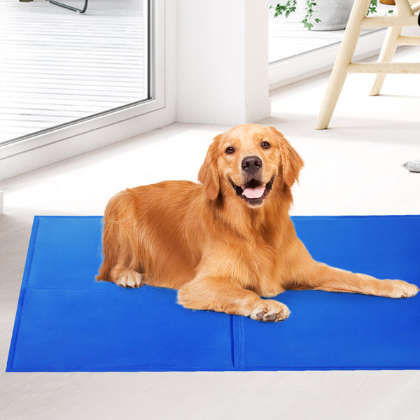 2X Pet Cooling Bed Gel Mat Dog Cat Non Toxic Pad Puppy Cold Summer 50X40 Cm Pet Beds
