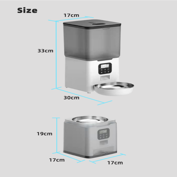 Yes4pets 5.6L Visible Automatic Digital Pet Dog Cat Feeder Food Bowl Dispenser Dog Automatic Feeders