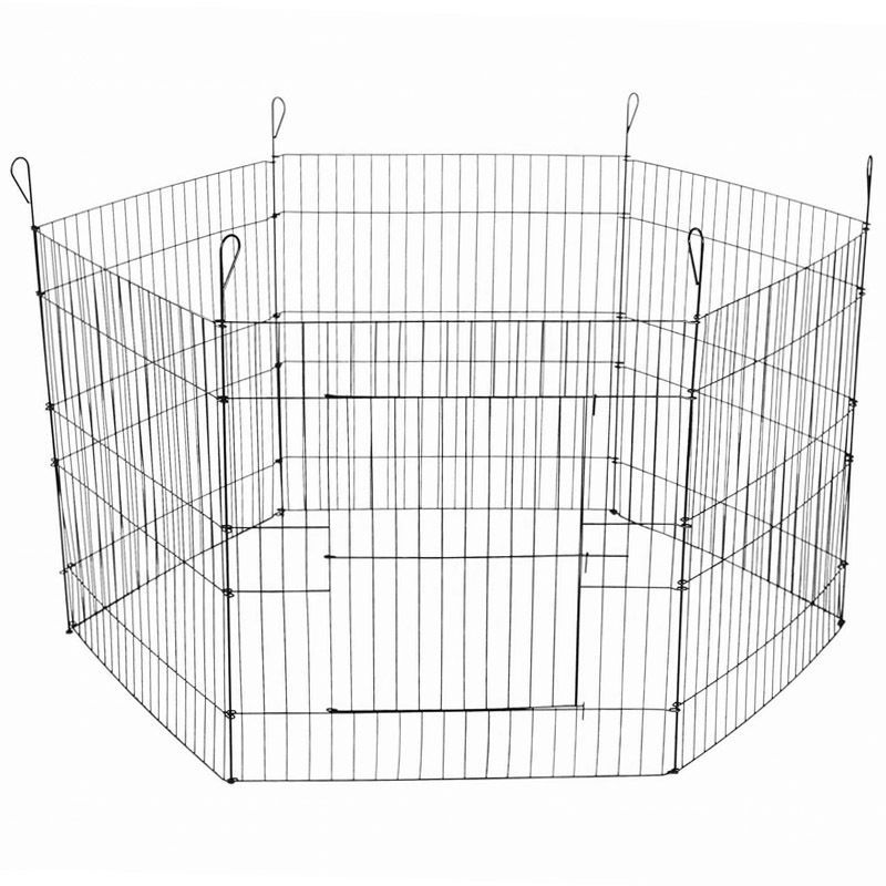 Yes4pets 24' 6 Panel Pet Playpen Fold Exercise Cage Fence Enclosure Fences & Pens
