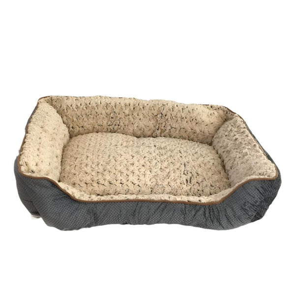 Large Washable Soft Pet Dog Cat Bed Cushion Mattress Grey Pet Beds