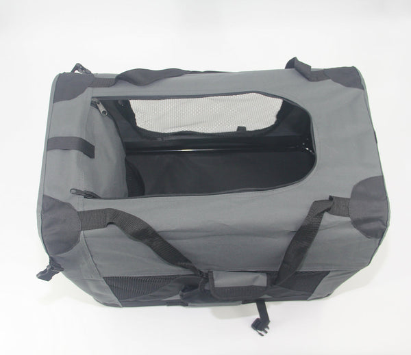 Yes4pets Xl Foldable Pet Dog Puppy Cat Soft Crate Grey Pet Transport