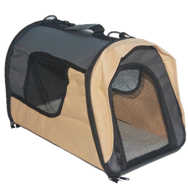 Yes4pets Small Pet Dog Cat Rabbit Guinea Pig Ferret Carrier Travel Bag Grey Pet Transport