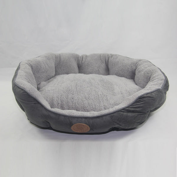 Yes4pets Blue / Grey Washable Fleece Soft Pet Dog Puppy Cat Bed Large Pet Beds