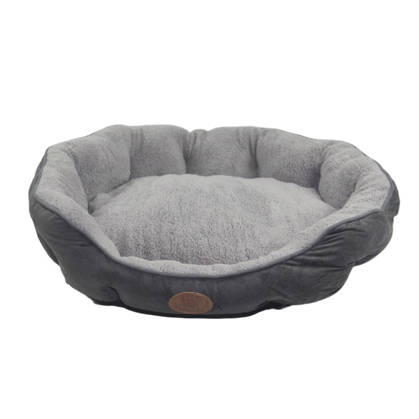 Yes4pets Blue / Grey Washable Fleece Soft Pet Dog Puppy Cat Bed Large Pet Beds