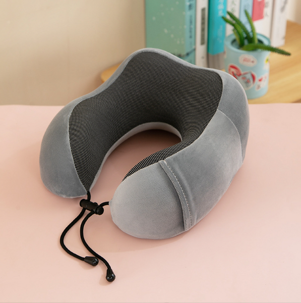 U Shaped Travel Memory Foam Rebound Pillow Sleeping Pad Neck Support Headrest Pillows