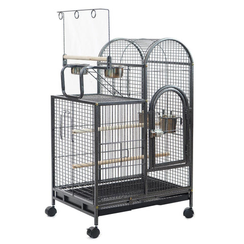 Yes4pets Large Bird Budgie Cage Parrot Aviary Carrier With Wheel Bird Cages