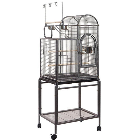 Yes4pets Large Bird Budgie Cage Parrot Aviary Carrier With Stand & Wheel Bird Cages