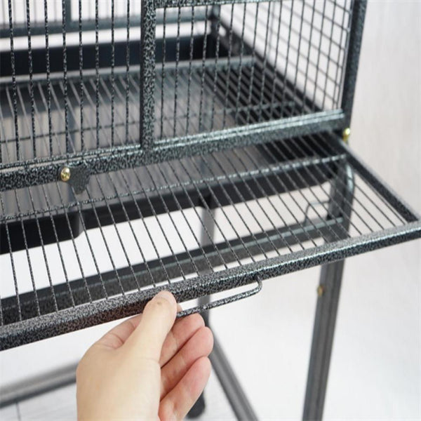 Yes4pets Large Bird Budgie Cage Parrot Aviary Carrier With Stand & Wheel Bird Cages