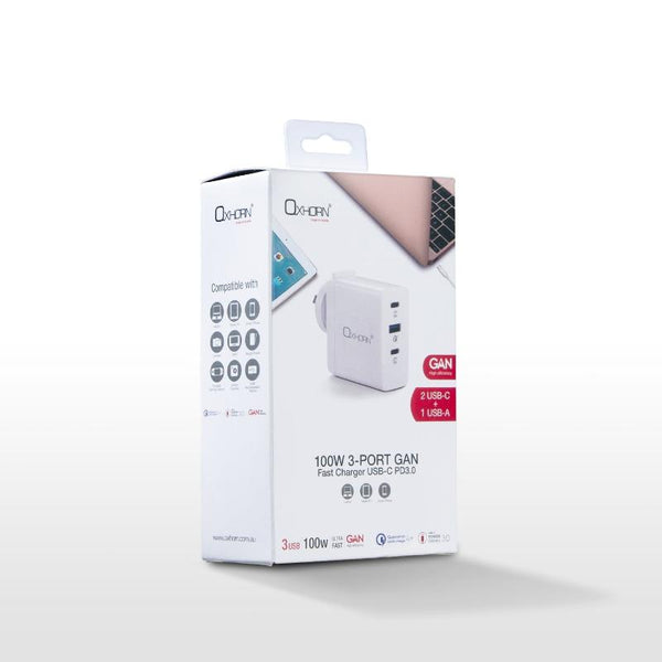 Laptop Power Adapters/Chargers Oxhorn Type C Gan Charger 100W