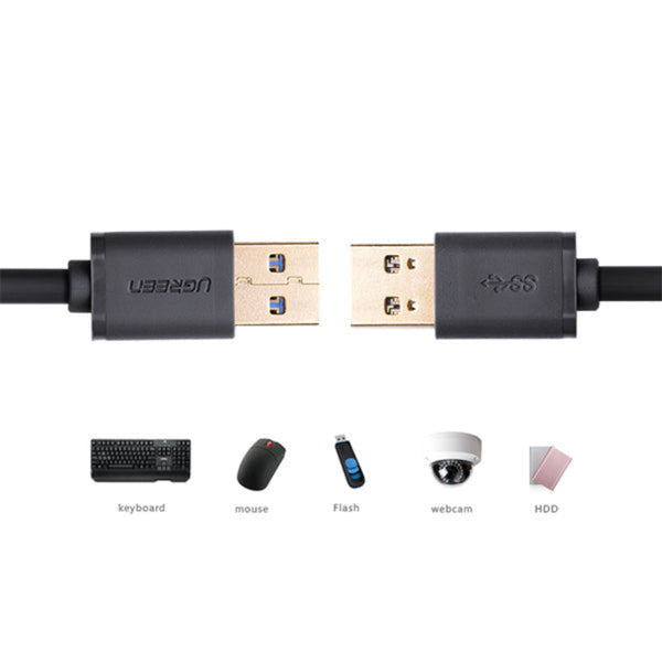 Ugreen Usb3.0 A Male To Cable 2M Black (10371) Monitor/Av Cables & Adapters