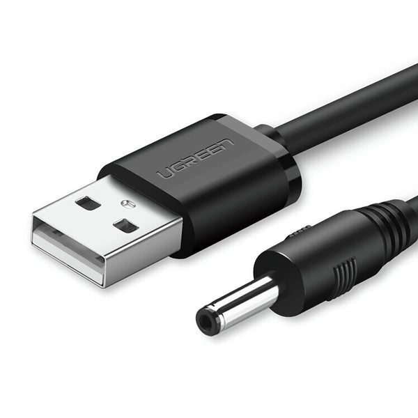 Ugreen Usb2.0 A To Dc 3.5Mm M/F Charging Cable 1M (Black) 10376 Cables & Adapters