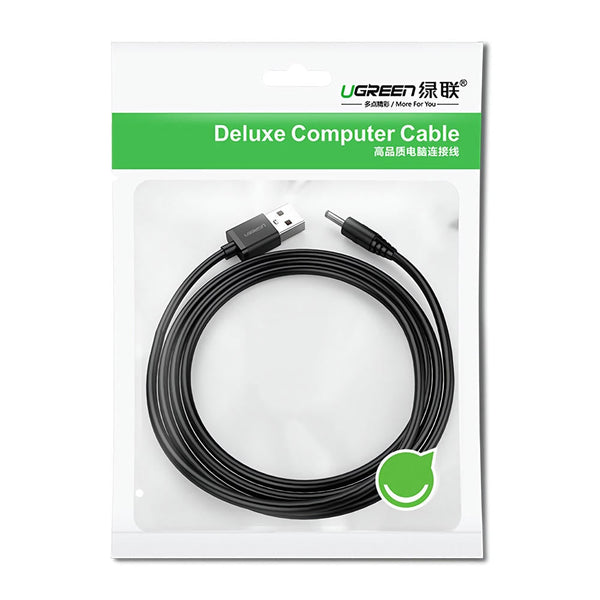 Ugreen Usb2.0 A To Dc 3.5Mm M/F Charging Cable 1M (Black) 10376 Cables & Adapters