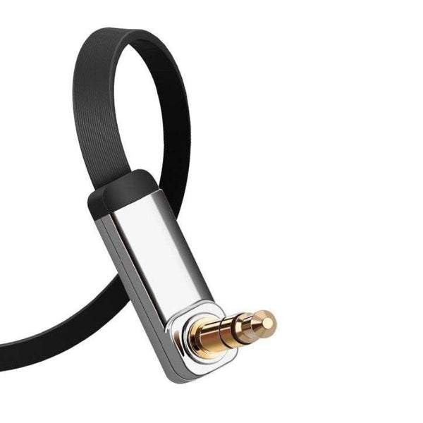 Ugreen 10729 3.5Mm Male To Right Angle Aux Cable (Black) Cables & Adapters